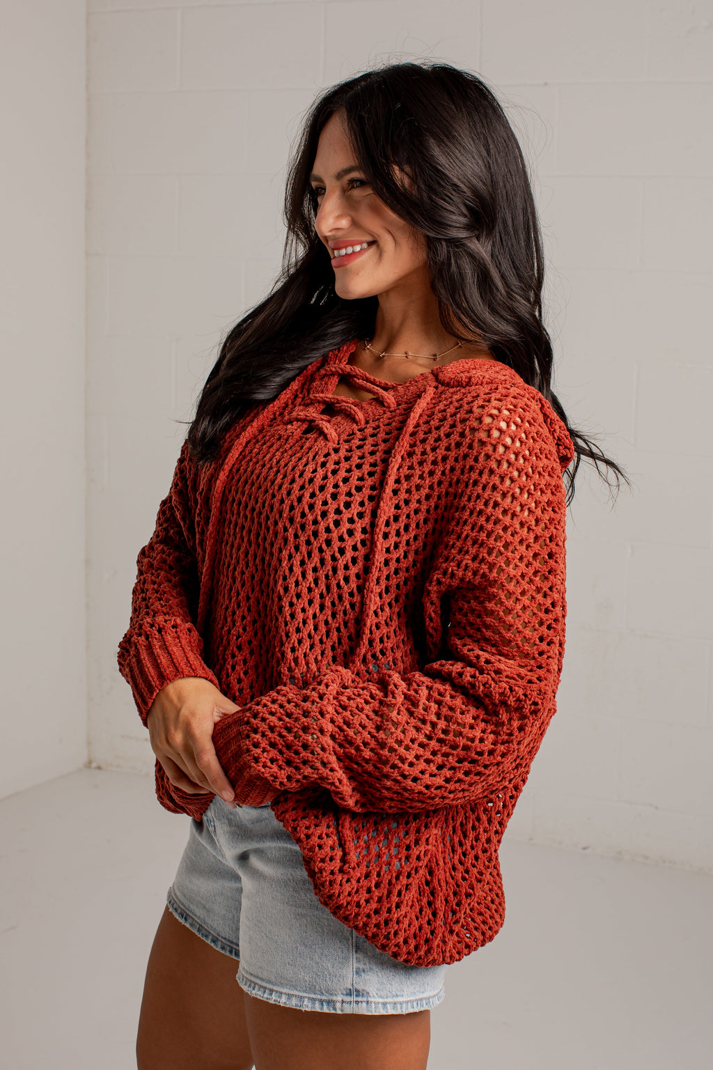 Autumn Air Open Knit Sweater