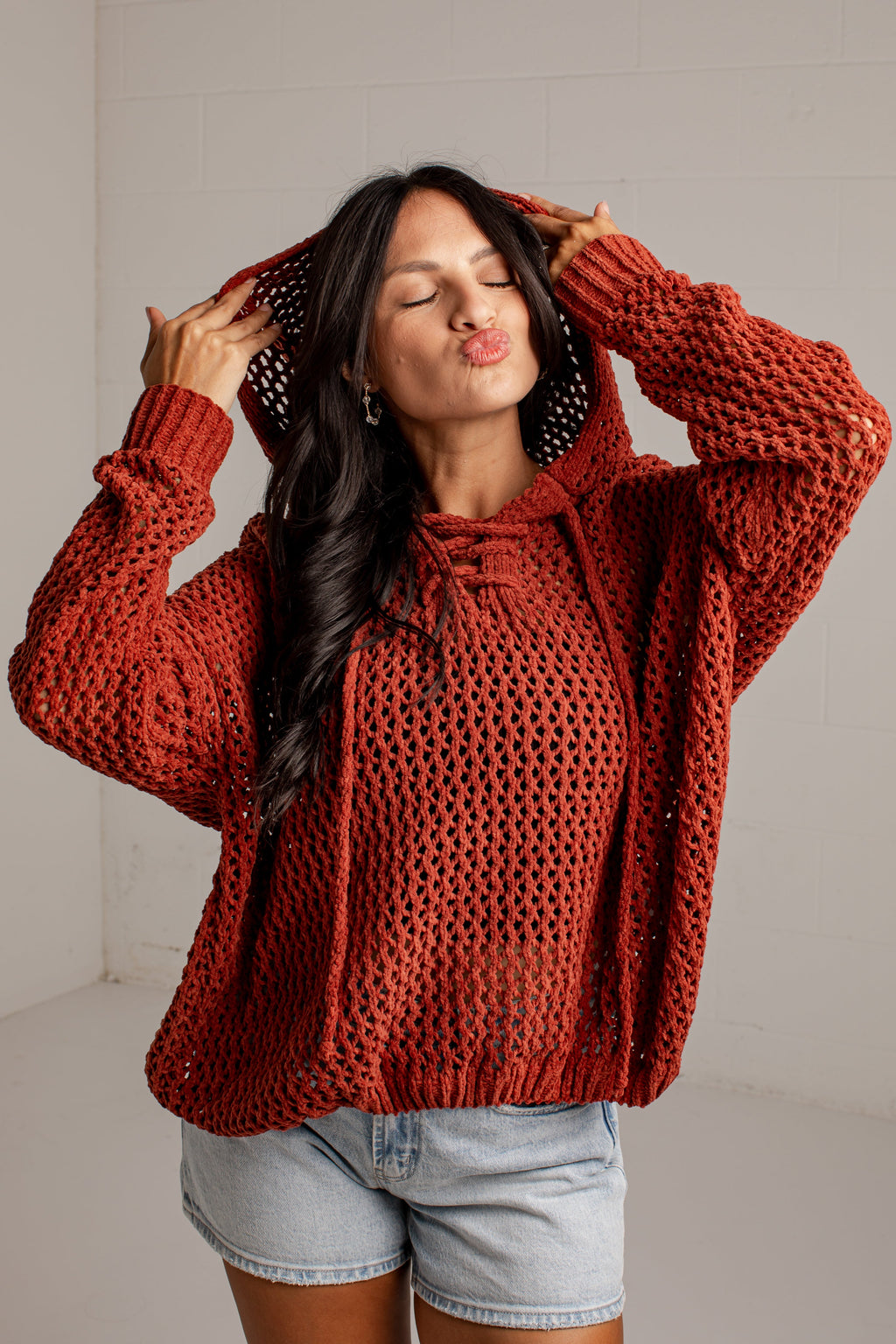 Autumn Air Open Knit Sweater