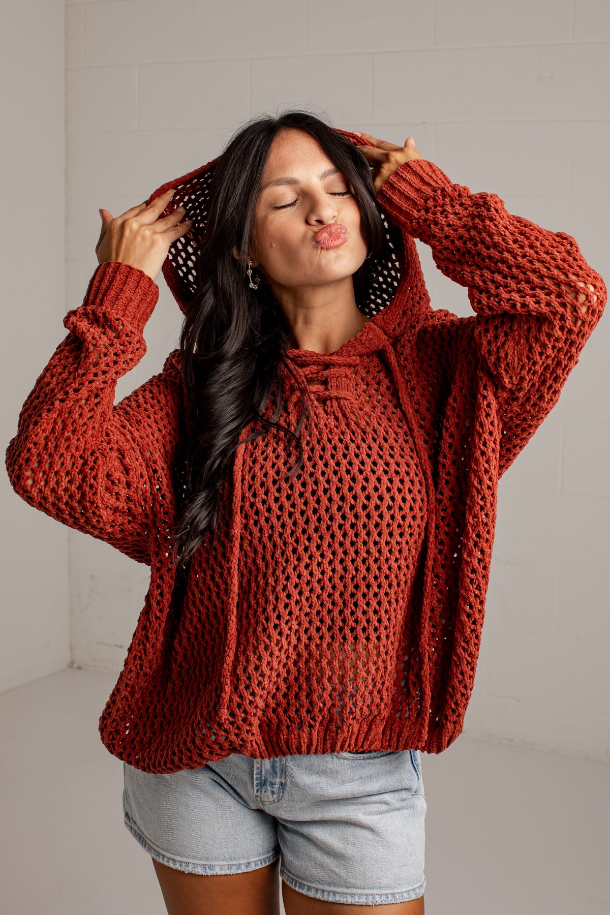 Autumn Air Open Knit Sweater