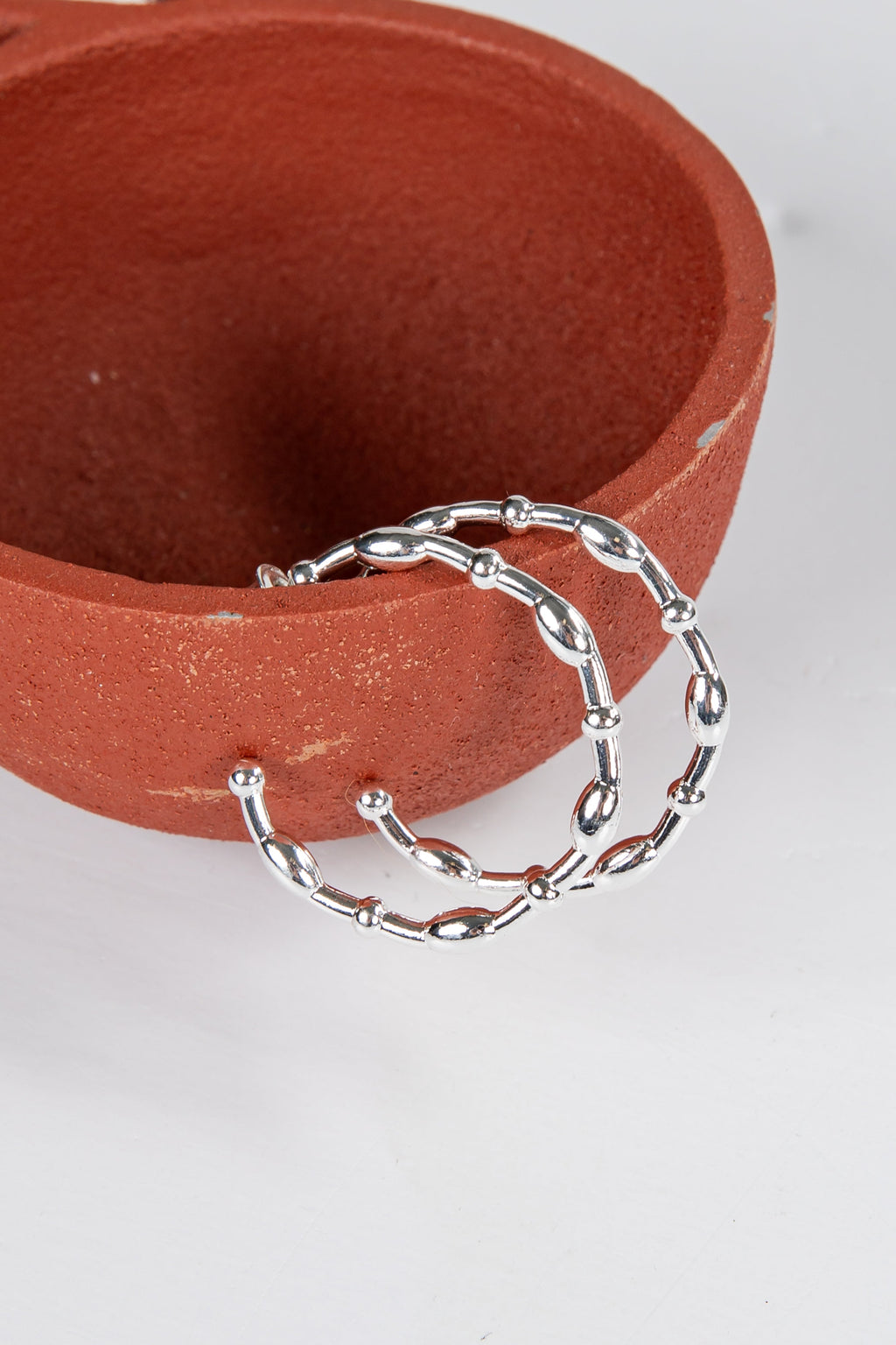 Carmen Textured Hoop Earrings