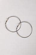 Aria Silver Hoop Earrings