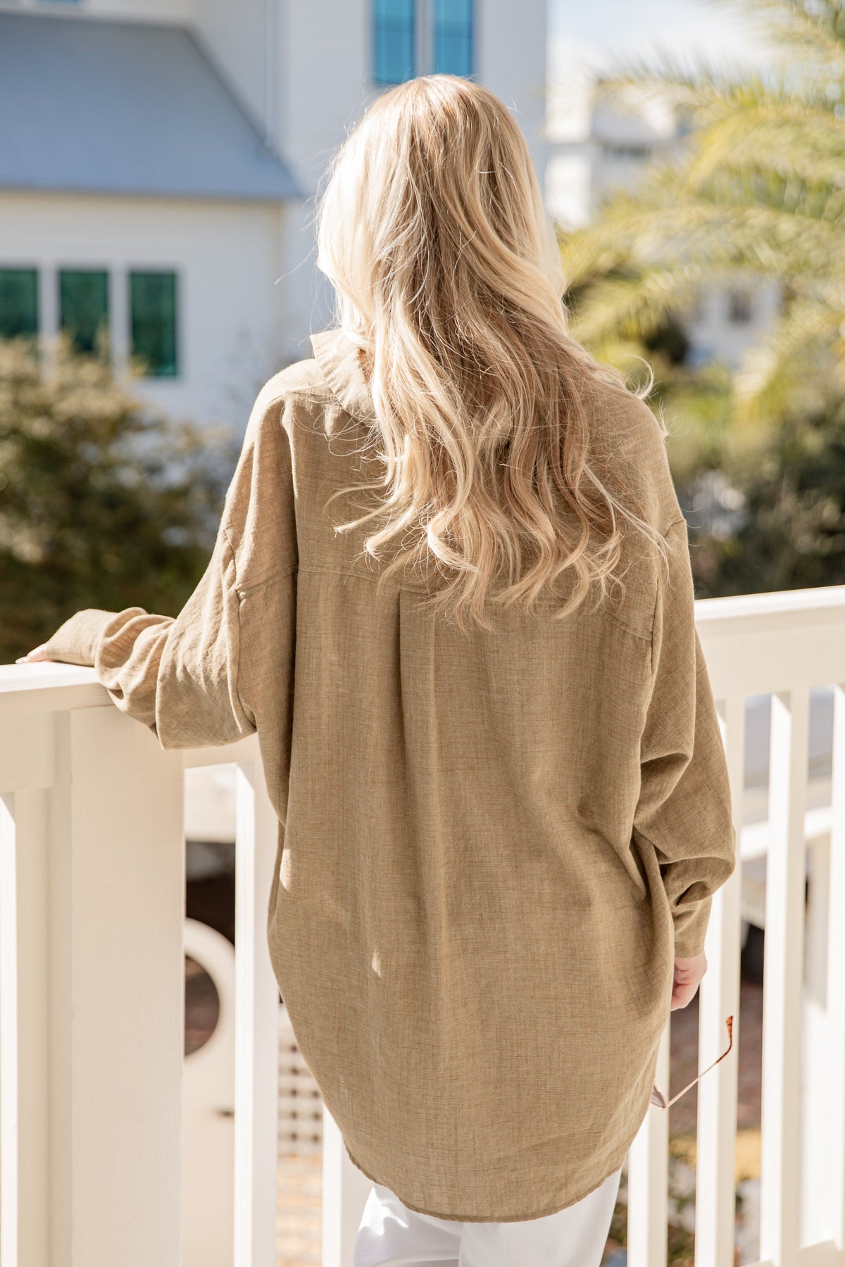 Allison Oversized Button-Up Blouse