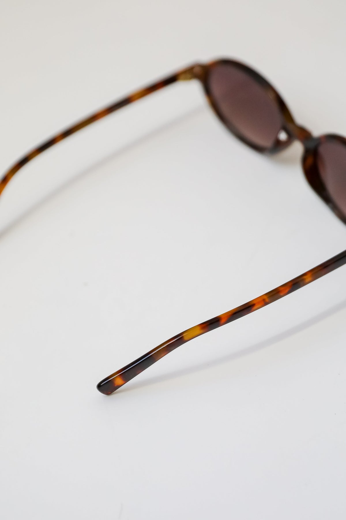 Comes In Waves Tortoise Oval Sunglasses