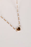 Blaire Beaded Heart Charm Necklace