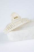 Beautiful Promise White Pearl Claw Hair Clip