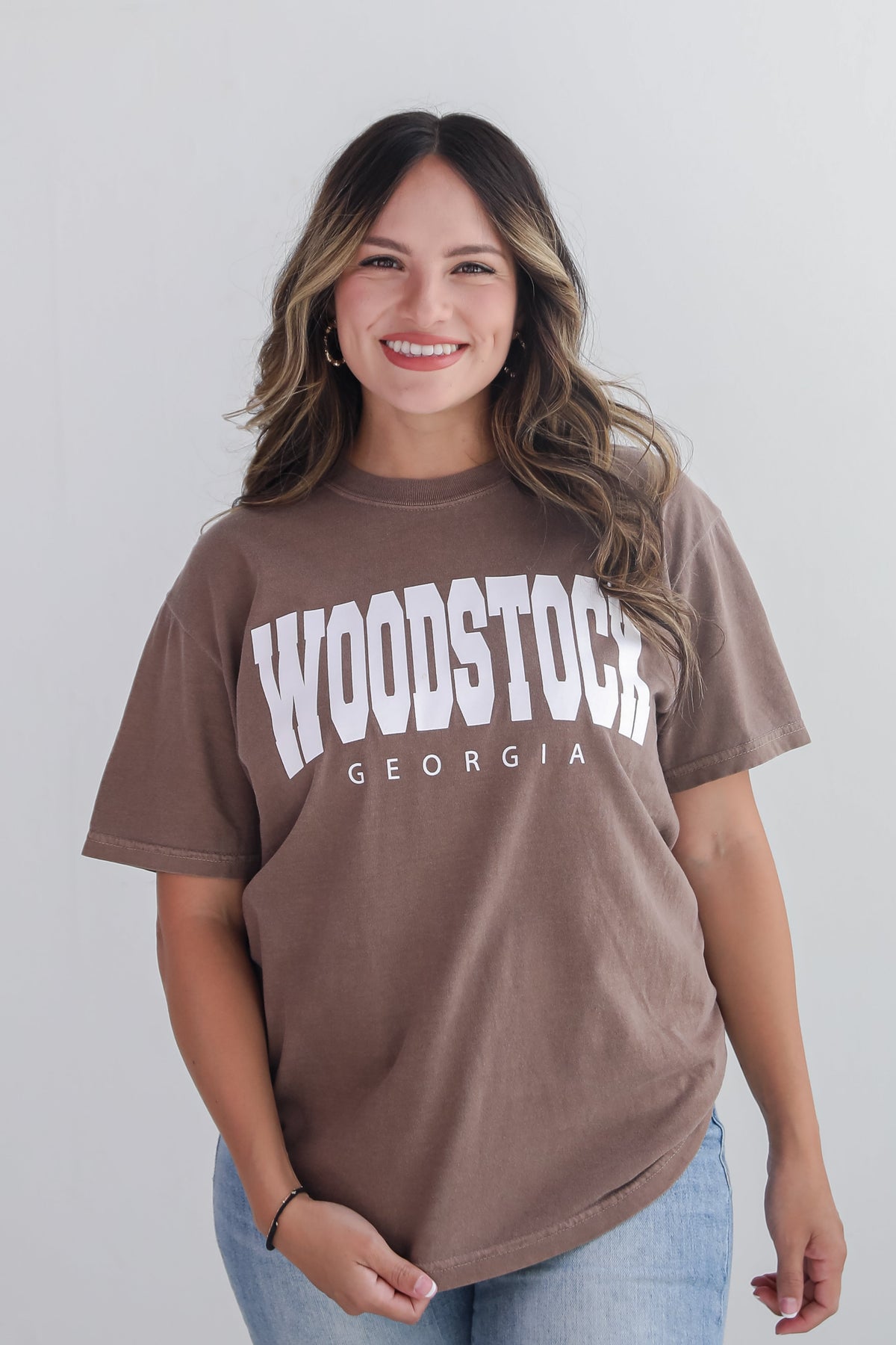 Brown Woodstock Georgia Tee